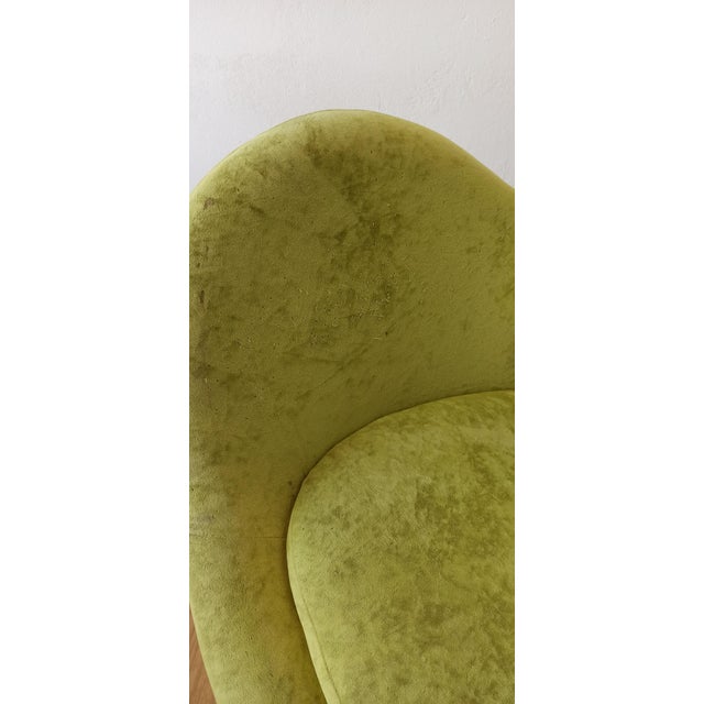 Green Bucket Seat in Chrome and Green, 1990s For Sale - Image 8 of 18