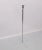 Metal Kurt Verson style Thin Line Adjustable Height Chrome Floor Lamps - a Pair For Sale - Image 7 of 8