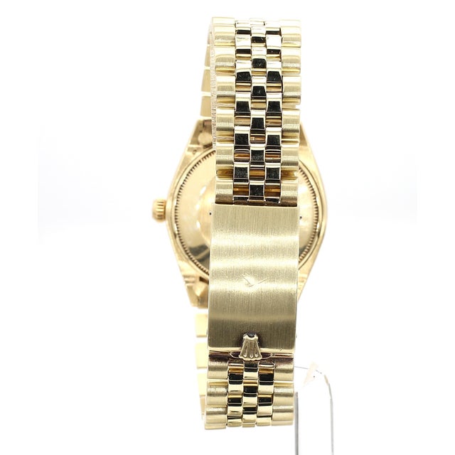 Metal Rolex Oyster 1005 Champagne Dial Gold Vintage Watch For Sale - Image 7 of 11