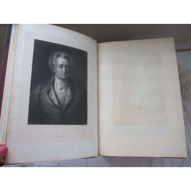 The Works of Goethe 1st Edition 1885 Plublisher George Barrie Illustrated by Best German Artists 4 Volume For Sale - Image 10 of 12