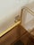 Metal Vintage Gold-Tone Metal and Plastic Three-Tier Bar Cart For Sale - Image 7 of 12