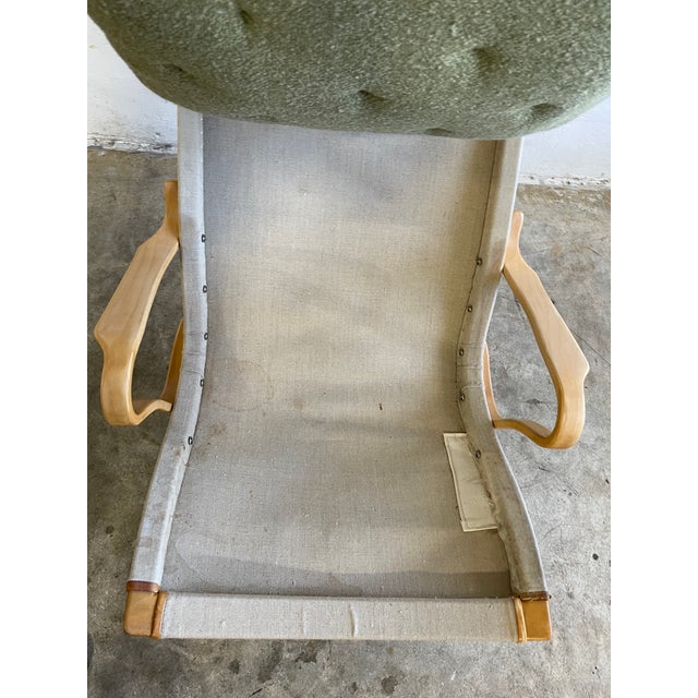Green Bruno Mathsson Pernilla Lounge Chair for Dux Sweden For Sale - Image 8 of 11