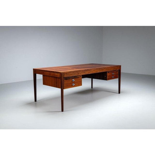 FD-951 Diplomat Desk in Rosewood by Finn Juhl for France & Son, Denmark, 1960 For Sale - Image 6 of 18