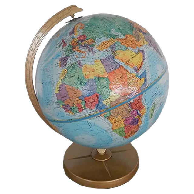 Globe from Le Roy M. Tolman Cartographer, 1970s For Sale