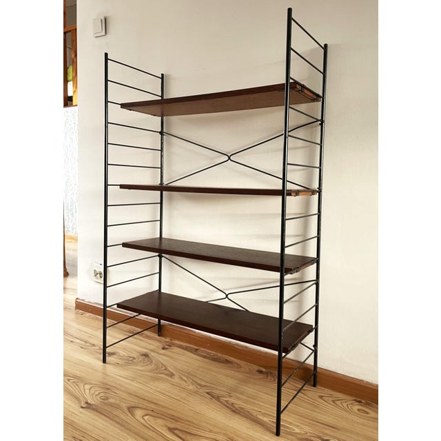 Mid-Century Scandinavian Modern Icon Freestanding Ladder Shelf, 1960s For Sale - Image 9 of 16