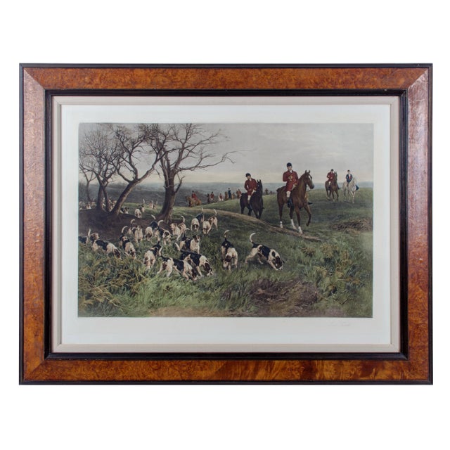 "Lost Scent" Hunt Scene Intaglio Print After Heywood Hardy For Sale