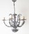 Art Nouveau Handcrafted Metal Silver Wire Chandelier, Italy, 1970s For Sale - Image 14 of 18