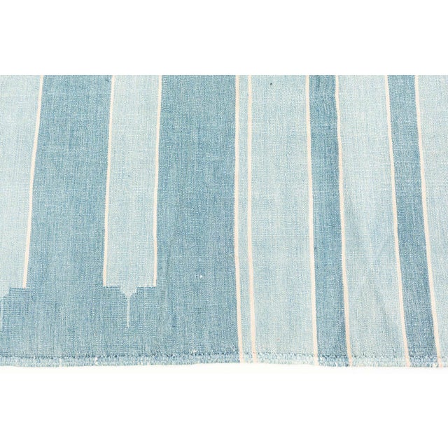 Mid-Century Modern Doris Leslie Blau Indian Dhurrie Runner For Sale - Image 3 of 9