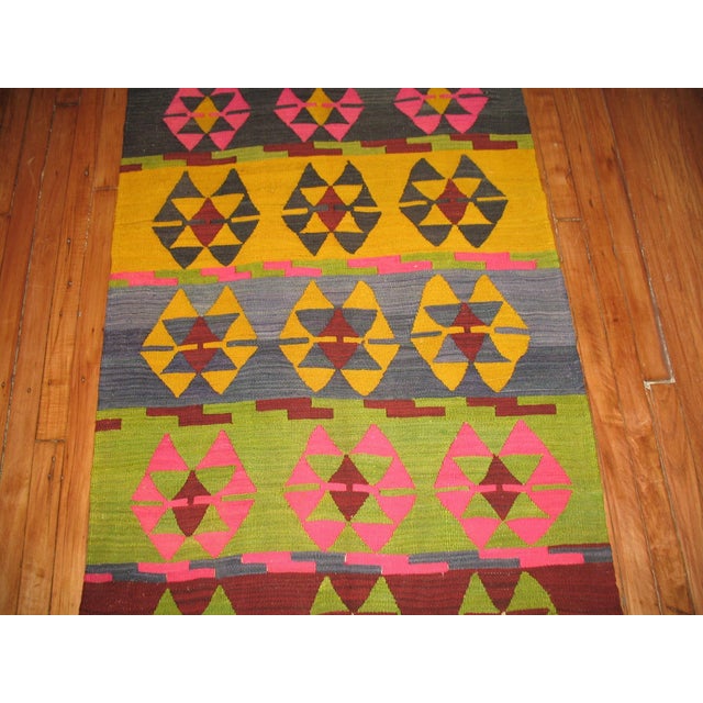 a mid 20th century turkish Kilim runner Details rug no. r3816 size 3' x 10' 11" (91 x 333 cm)