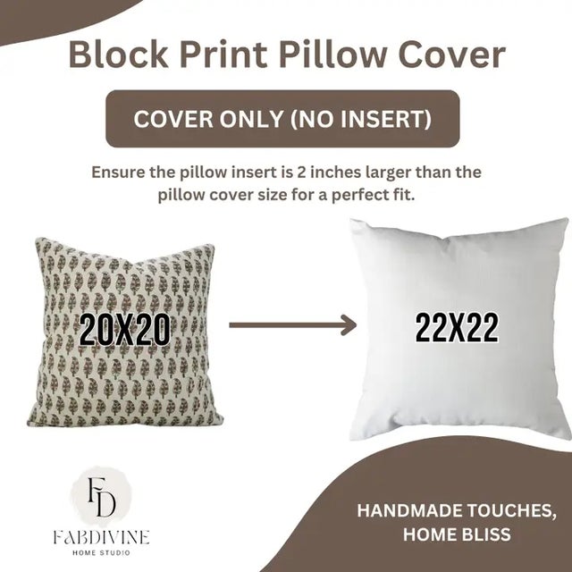 Not Yet Made - Made To Order Floral Home Decor Cushion Cover Pure Linen 22x22 Inch- Lil Paisley For Sale - Image 5 of 5