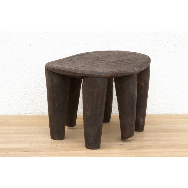 1950s Spider Top, Nupe Carved Stool For Sale - Image 5 of 11