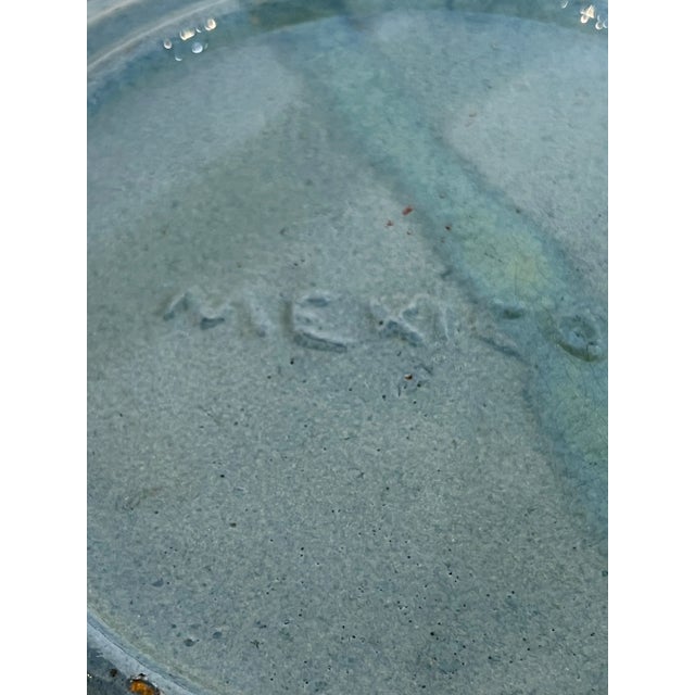 Antique Spanish Mission Blue Tlaquepaque 8.5" Plate For Sale - Image 9 of 9