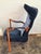 A striking and rare 'Faia' bergère lounge chair designed by Toni Cordero and manufactured by Sawaya and Moroni, Italy, in...