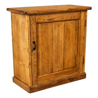 English Pine Farmhouse Cupboard, 1890s For Sale