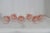 Early 20th Century Pink Stem Depression Glass Ribbed Glassware Wine Water Drink Goblets 4752b - 6pc For Sale - Image 15 of 15