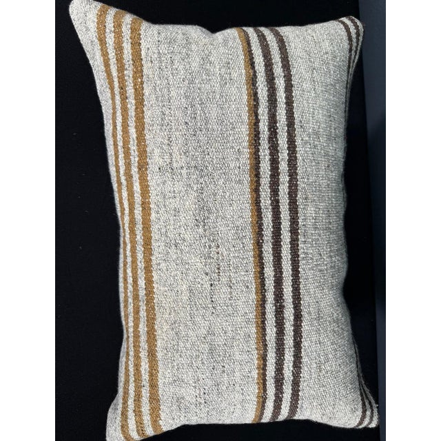 Turkish Hemp Pillow Cushion Natural Beige Brown Pillow Cushion Cover 16" x 24" #30127 Enhance your home decor with our...