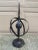 Black Iron Armillary Globe Sculpture – Traditional Landscape & Garden Decor For Sale In South Bend - Image 6 of 8