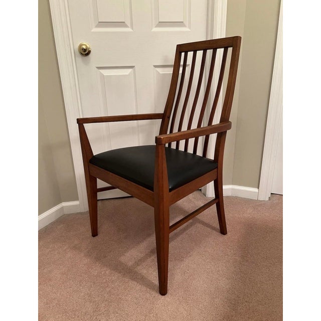 Lane Furniture Mid-Century Modern Lane Scandia First Edition Walnut Dining Chairs - Set of 4 For Sale - Image 4 of 10