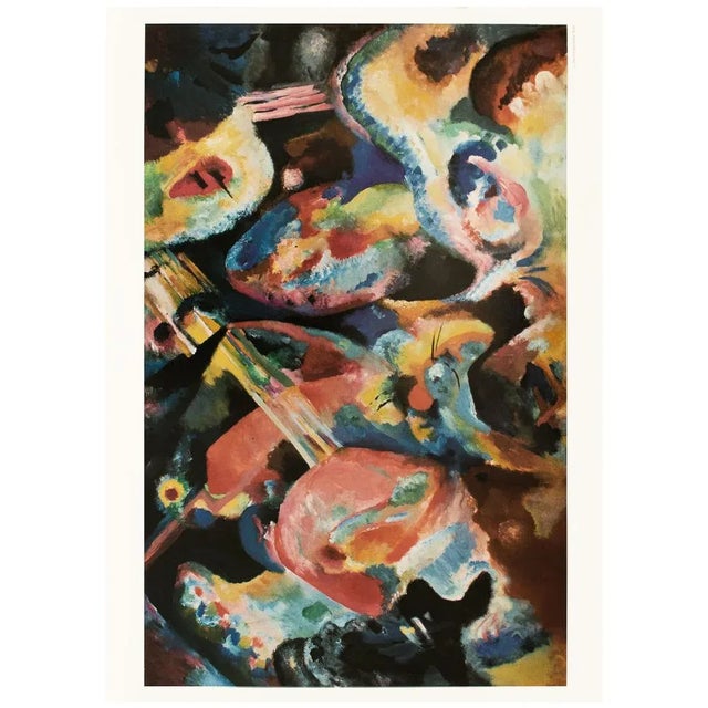 1990 After Wassily Kandisnsky "Improvisation Deluge", First Edition Abstract Poster For Sale - Image 4 of 9
