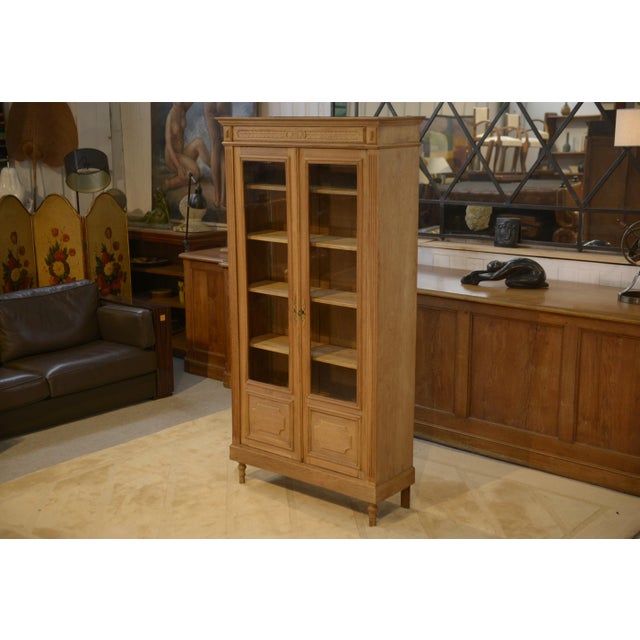 Vintage Display Cabinet in Raw Oak, 1950s For Sale - Image 11 of 11