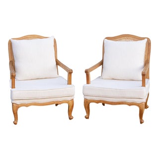 Pair of Provincial French Country Arm Chairs For Sale