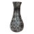 Vintage Barovier Toso Murano Neolitico 1954 Gray Black Pulled Feather Design Italian Art Glass Flower Vase For Sale
