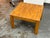 Modernist Butcher-Block Oak Side Table, Vintage For Sale - Image 10 of 12