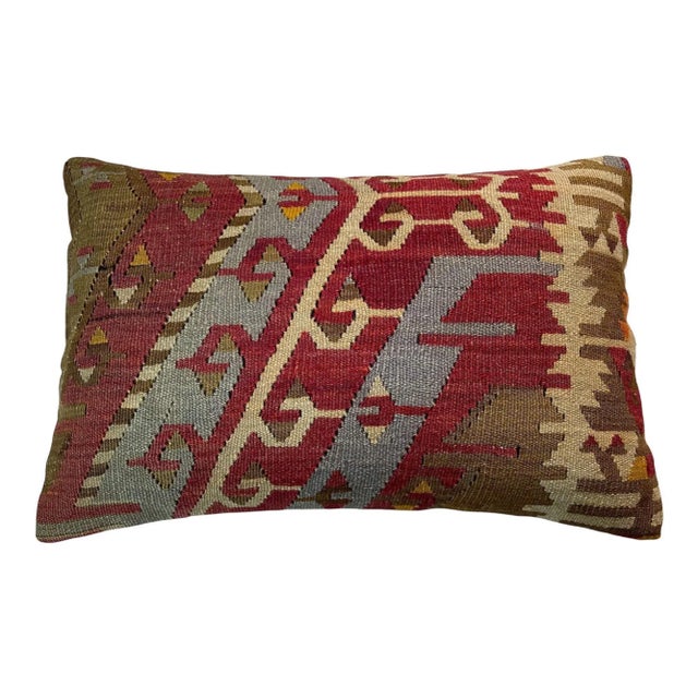 Vintage Anatolian Kilim Cushion Cover For Sale - Image 10 of 11