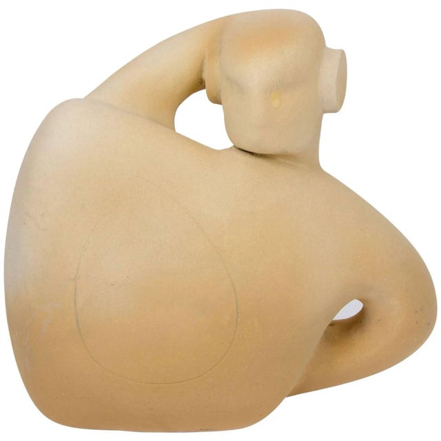 Sculpture Ceramic Figurative in Terracotta For Sale - Image 10 of 10