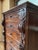 Brown Late 19th Walnut Nine Drawer Tall French Carved Chest or Siffonier For Sale - Image 8 of 12