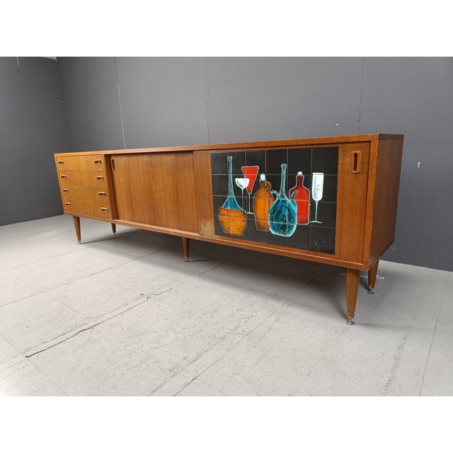 Mid-Century Modern Belgian Sideboard, 1970s For Sale - Image 10 of 11