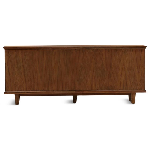 Wood Merida Walnut Four-Door Sideboard For Sale - Image 7 of 8