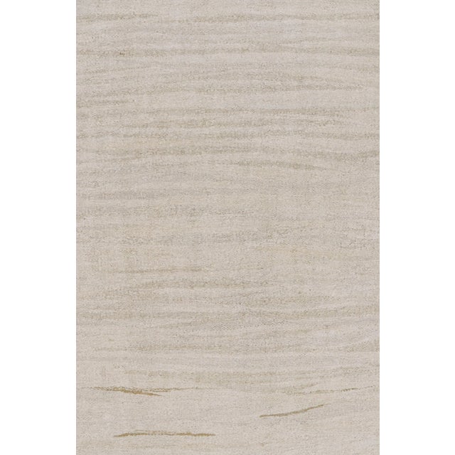 Traditional Vintage Solid Kilim in Beige, Gold and Cream Tones With Striae - Rug & Kilim For Sale - Image 3 of 8