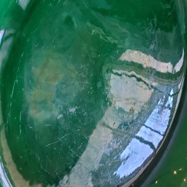 Green 1930s Paul Milet Sèvres Art Deco Era Large Green Glaze Bowl, France For Sale - Image 8 of 9