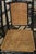 Pair Black Bamboo & Cane Colonial Noir Side / Dining Chairs For Sale - Image 11 of 17
