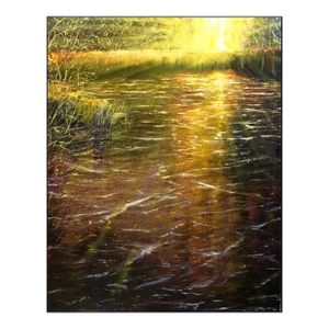 Dave Iles Impressionist Landscape Oil Painting on Canvas