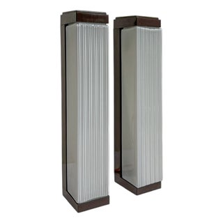 Mid-Century Textured Glass Wall Lights from Herda, 1960s, Set of 2 For Sale