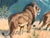 Safari Mid 20th Century Walter J. Wilwerding Oil Painting For Sale - Image 3 of 12