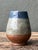 Vintage Blue and Gray Ceramic Vase For Sale In West Palm - Image 6 of 12