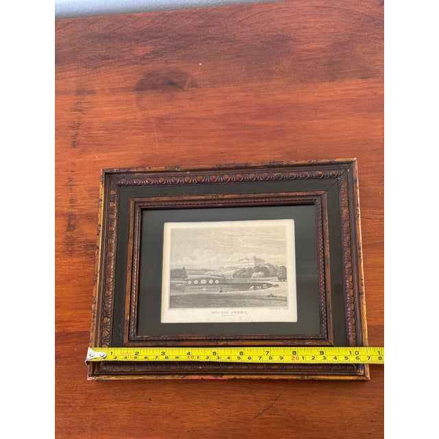 Antique Engraving of Nostell Priory, Yorkshire | Framed Architectural Print by j.p. Neale | English Heritage Art For Sale - Image 9 of 12
