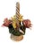 Rococo Vintage Italian Capodimonte Floral Basket With Twisted Handle For Sale - Image 3 of 5