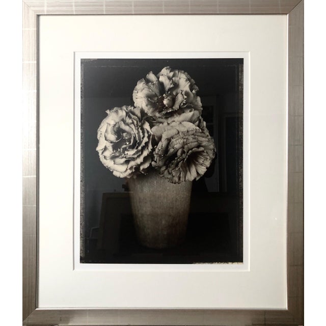Tom Baril, Large Format Vintage Floral Black & White Silver Gelatin Photograph Tom Baril, 1997 For Sale - Image 12 of 12