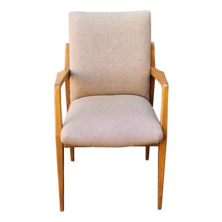 Mid-Century Desk Chair in Beech Wood with Beige Upholstery by Casala, 1960s For Sale