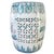 A vibrant green and pink Chinese porcelain garden stool featuring beautiful lotus flowers, dragonflies, cranes, and lucky...