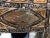 Vintage Moroccan Moorish Handmade Arched Vanity or Wall Mirror With Brass Inlay For Sale - Image 4 of 12