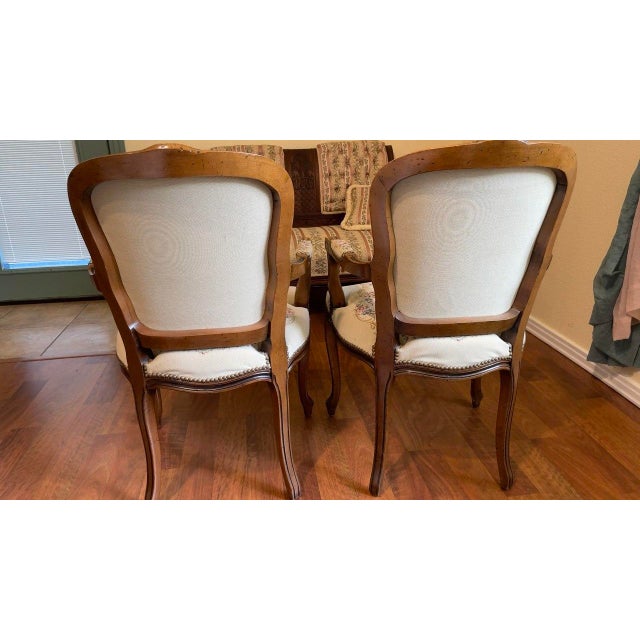 1990s 20 Century Chateau d'Ax Louis XV Tapestry Armchair For Sale - Image 5 of 12