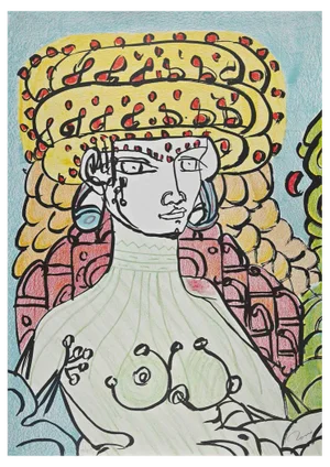 Tone Zancanaro, Poppea II, Original Lithograph, 1981