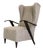 Vintage Lounge Chair in Beige Loop by Melchiorre Bega, 1950s For Sale