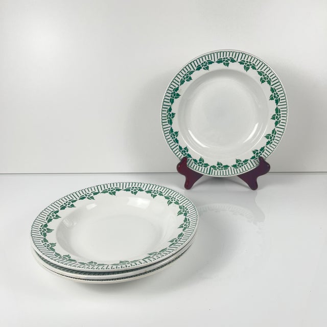 Pedro Soup Plates from Sarreguemines, 1890s, Set of 4 For Sale - Image 6 of 11
