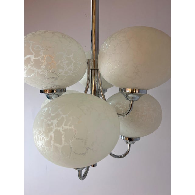 Chandelier with 6 Spheres by Richard Essig for Hustadt For Sale - Image 6 of 11